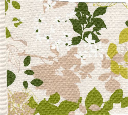 Kokka fabric green leaves Kokka fabric green leaves Kokka Stoff grüne Blätter