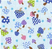 Toadstool mushroom Kokka Fabric from Japan half yard Tela