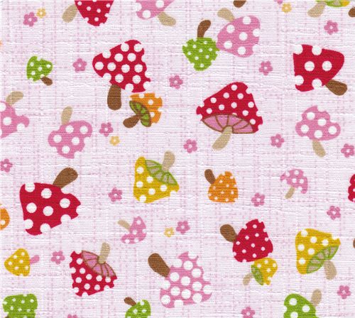 Kokka fabric fly agaric Kokka fabric fly agaric Kokka Stoff Fliegenpilz mushroom Pilze