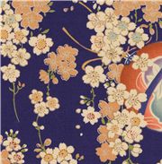 Japanese Peach Blossom Kokka Fabric from Japan half yard Tessuto