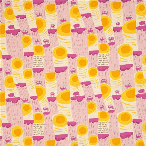 Kokka fabric with rain cloud sun by Heather Ross 2