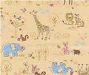 Zoo Animals Kokka Fabric Japan kawaii half yard Fabric