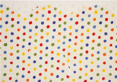 nani IRO double gauze fabric with dots & stencil dal Giappone3