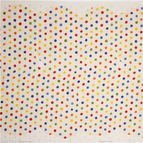 nani IRO double gauze fabric with dots & stencil dal Giappone4
