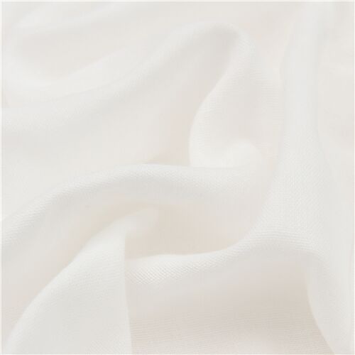 tessuto bianco tinta unita doppio velo Fabric by Kokka - modeS4u