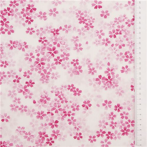 Remnant (26 x 112 cm) - Kokka white pink sakura textured japanese ...