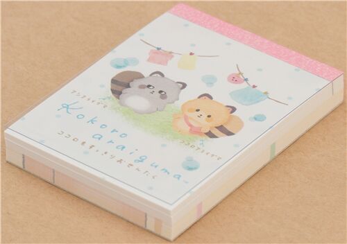 Kokoro Araiguma And Ashi Araiguma Mini Memo Pad By San X Modes4u Kokoro Araiguma And Ashi Araiguma Mini Memo Pad By San X Modes4u