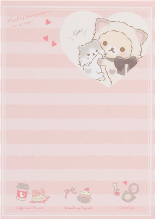 Korilakkuma As A Cat Memo Pad By San X Modes4u