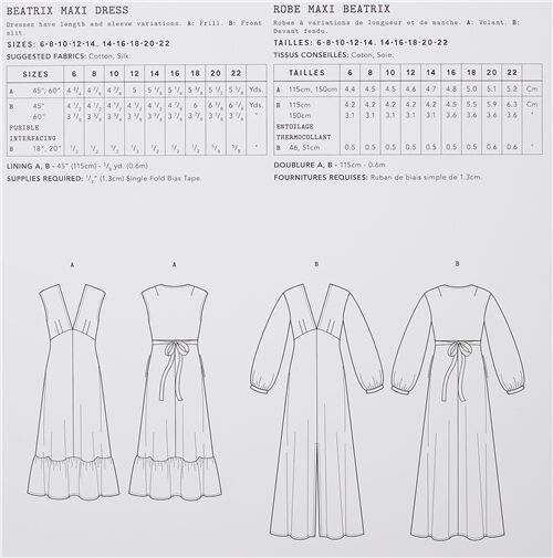 Liberty Fabrics de costura vestido largo corte imperio Beatrix Maxi Dress - modesS4u