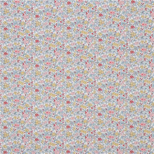 Chutes de tissu de (39 x 110 cm) - Tissu Liberty Fabrics avec des mini-fleurs de jardin 3