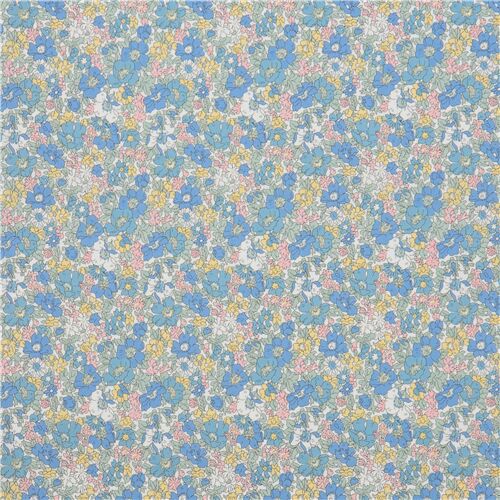 Chutes de tissu de (41 x 110 cm) - Tissu Liberty Fabrics avec pleins de fleurs de jardin entass�es 3