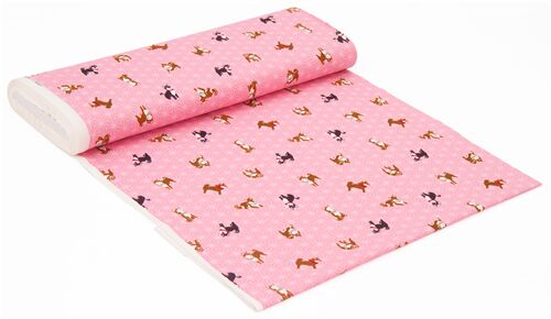 Süßer Shiba Inu Stoff – Bunt Bedruckt, 147,3 X 91,1 Cm – Perfekt Zum Nähen, Quilten & Dekorieren