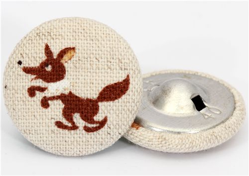 Rotkäppchen Wolf Knopf japanischer Stoffknopf 2