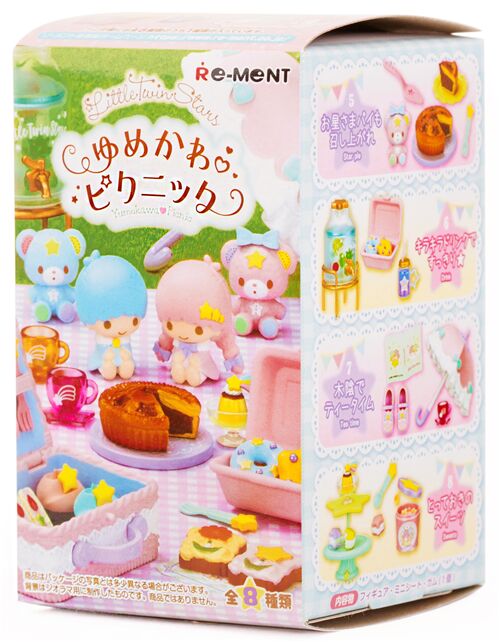 Little Twin Stars Yumekawa Picnic blind box Re-Ment 8 pieces - modes4u