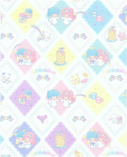 Little Twin Stars Letter Set With Envelopes With Colorful Diamond 