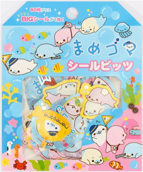 Mamegoma sticker sack baby seals modeS4u
