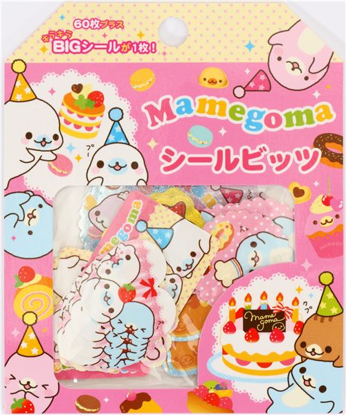 Mamegoma sticker sack baby seals birthday modeS4u
