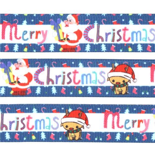 Cinta de tela de colores con texto Merry Christmas