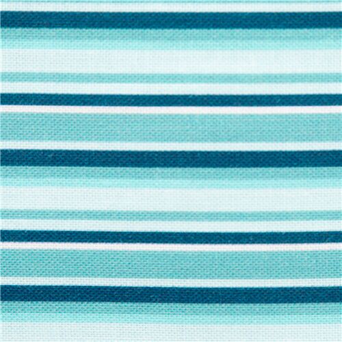 blue and white bali bazaar 247177 striped cotton fabric by Michael Miller in brown