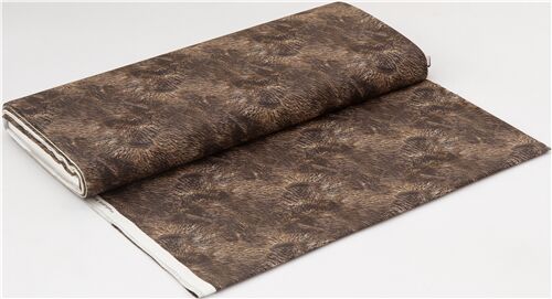 Brown Fur Realistic Print Fabric by Michael Miller - modeS4u