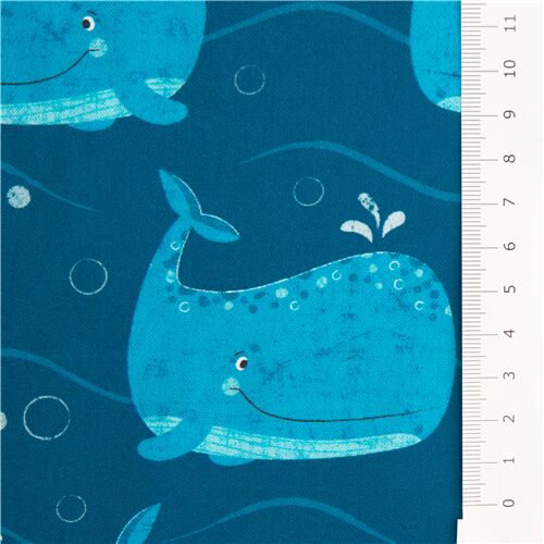 Flannel Fabric - Whimsical Whales By The Yard 100% Cotton - Yahoo Shopping