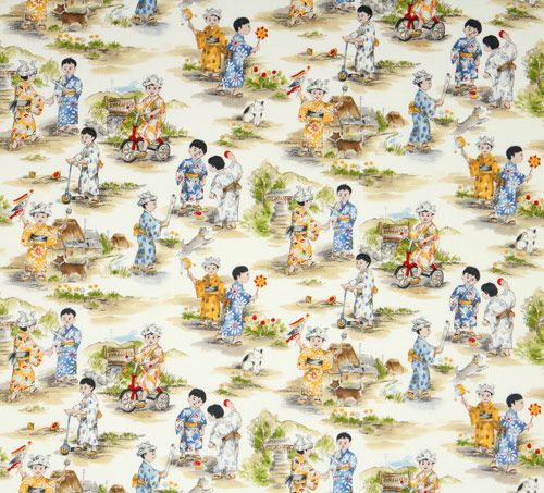 Michael Miller designer fabric Japanese Boys Kimono 3