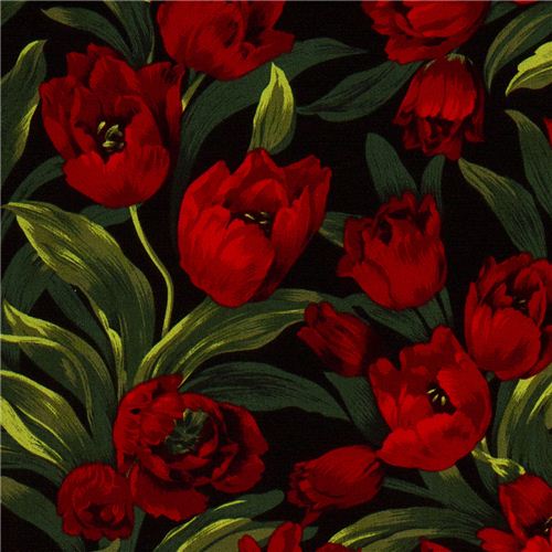 Michael Miller fabric Baby Tulips tulips flower 1