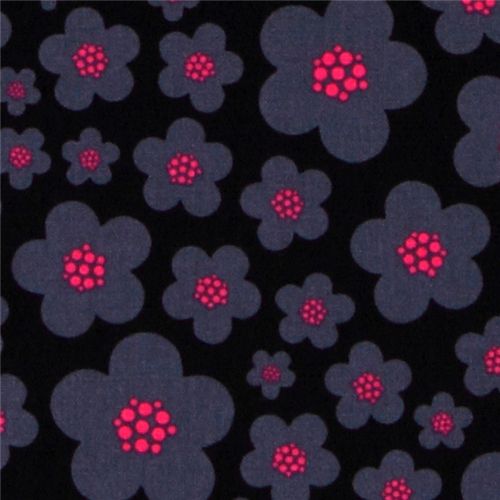 Michael Miller fabric Black Blossoms by Patty Young 1