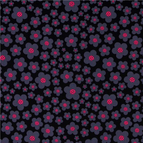 Michael Miller fabric Black Blossoms by Patty Young 2