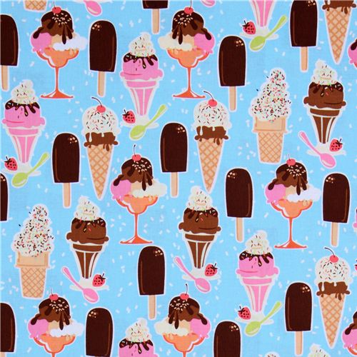Michael Miller fabric Cool Treats ice cream cups 2