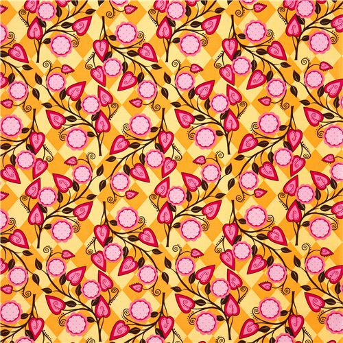 Michael Miller fabric Flora with flowers by Patty Young 2