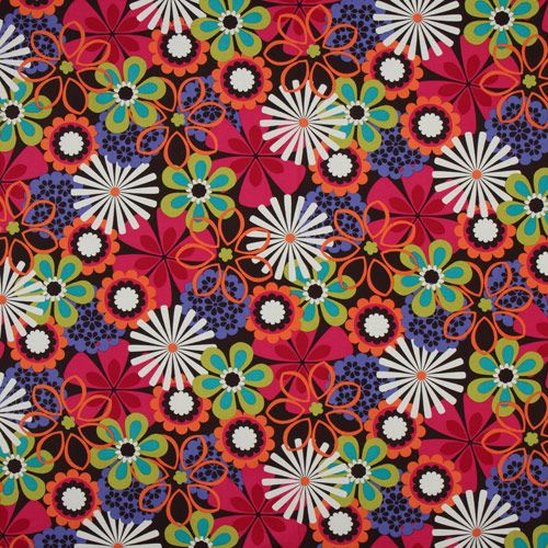 Michael Miller fabric Flower Shower colourful flowers 2