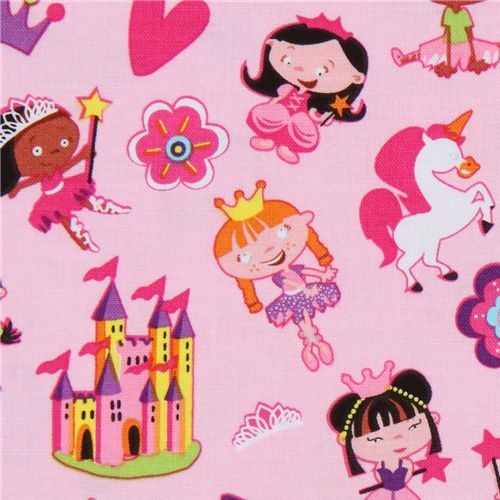 Michael Miller fabric Lil' Princess princesses 1