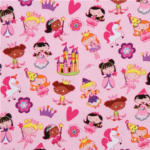 Michael Miller fabric Lil' Princess princesses 2