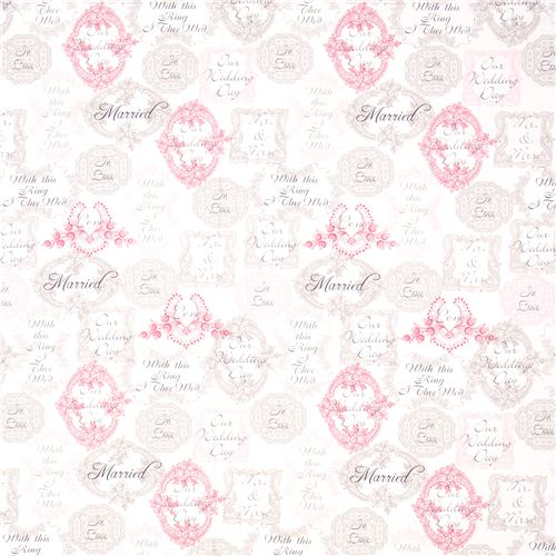 Michael Miller Stoff Mr. & Mrs. Hochzeit Blumen 3