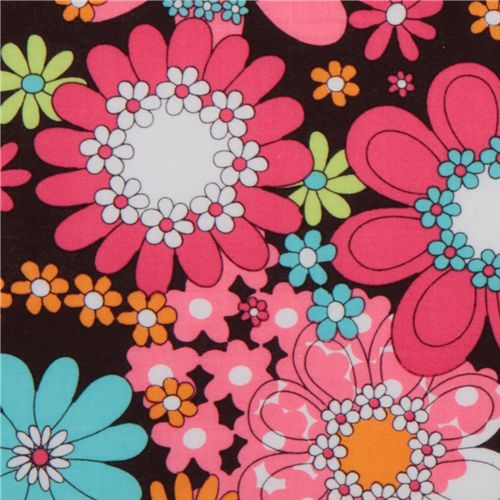 Large Floral Print, Cotton Fabric, Festival From Michael Miller -   Canada