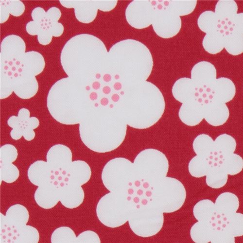 Michael Miller fabric Red Blossoms by Patty Young 1