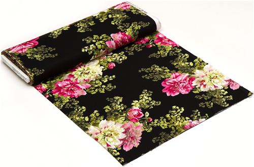 Michael Miller Stoff Savannah mit Blumen 3