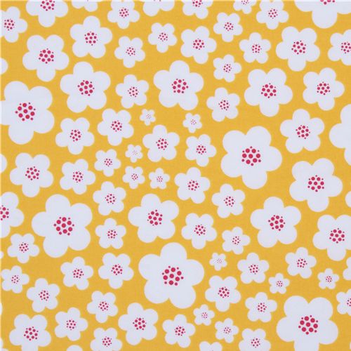 Michael Miller fabric Yellow Blossoms by Patty Young 2