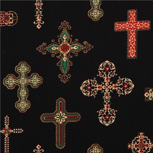Michael Miller fabric beautiful crosses Divine Crosses by Michael