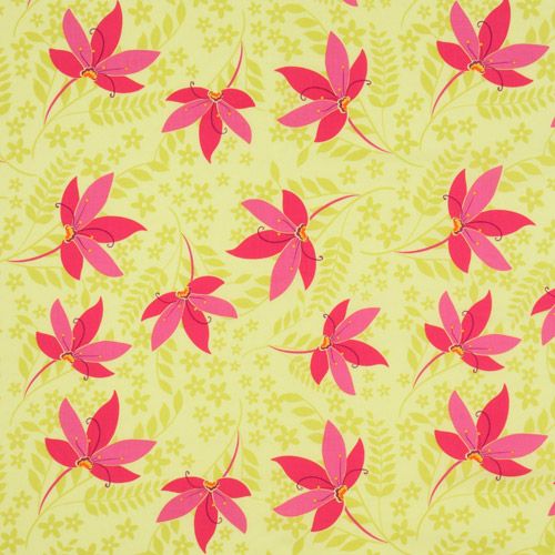 Michael Miller fabric lime Pretty Flowers Patty Young 2