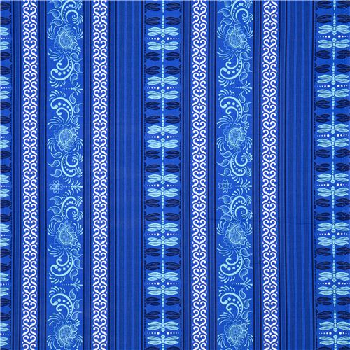 Michael Miller fabric pale blue dragonflies & ornaments 2