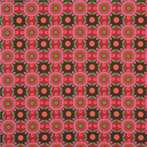Michael Miller fabric pink Ground Cover plants 2