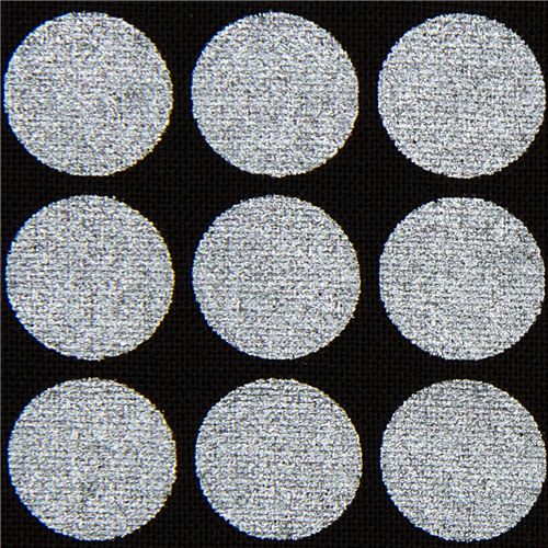 Michael Miller fabric silver glitter dots 1