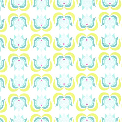 Michael Miller fabric with lotus flowers by Patty Young 2