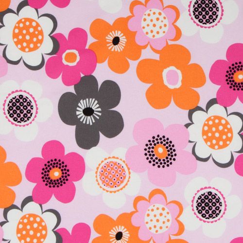Michael Miller flannel fabric Modern Flora flowers 1