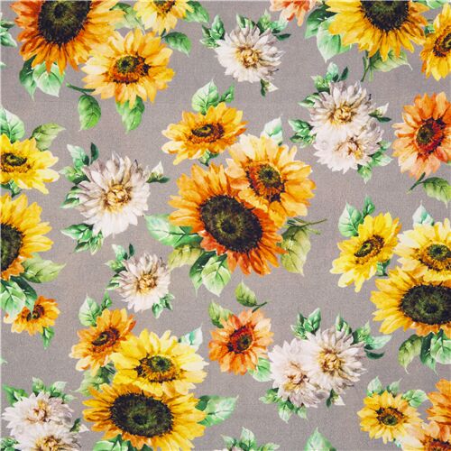 Chasing the Sun, Sunflowers in Multi, Fabric Half-Yards - Picking Daisies