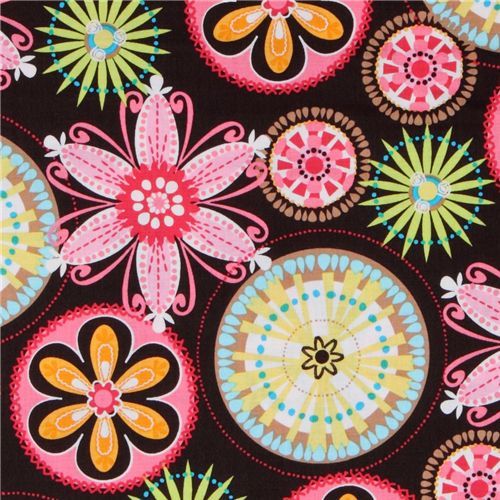 Michael Miller Tricot Carnaval des fleurs Bloom Tissu