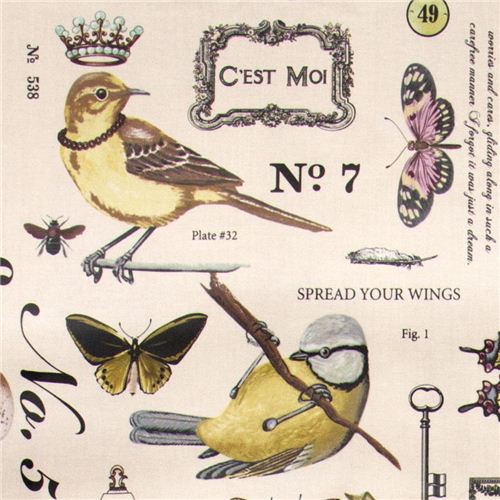 Michael Miller Premium Laminat Stoff Wing Study 1