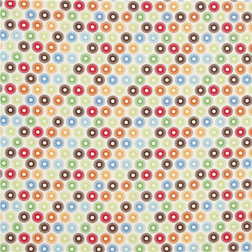 Michael Miller retro pattern circles cotton fabric - modeS4u